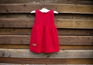 Detské šaty, OEKO-TEX®, Sofia - červená